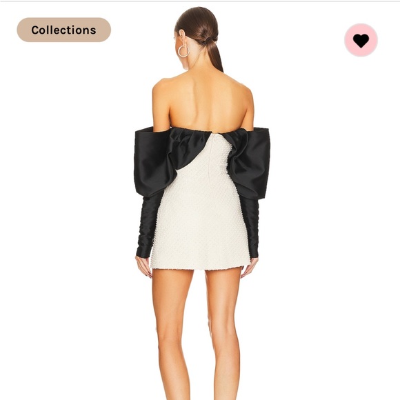 Nafsika Skourti Cream Opera Crystal Mini Dress - Picture 2 of 9